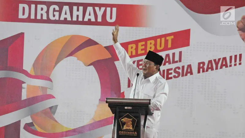 Partai Gerindra Memperingati Hari Jadi Ke-10