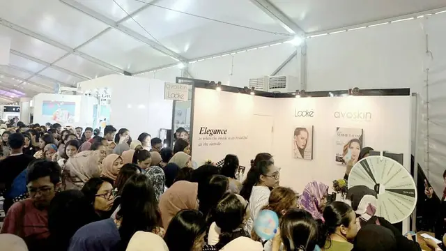 Ramainya booth Avoskin saat mengikuti beauty event JakartaXBeauty
