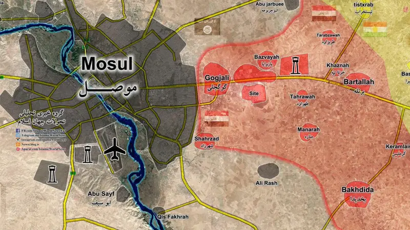 Peta Mosul. (southfront.org)