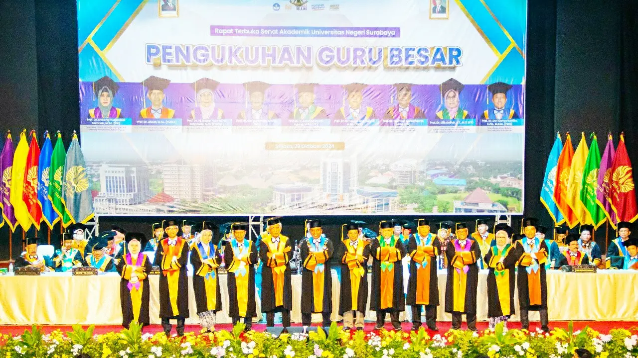 Pengukuhan Guru Besar Unesa