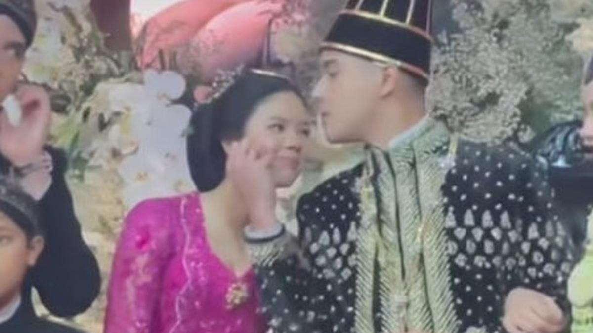 Viral Potret Al Ghazali Cium Kening Safeea di Pelaminan Ngunduh Mantu, Jadi Bukti Sang Kakak Sangat Sayang Adiknya