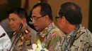 PT Angkasa Pura II menggelar konferensi pers terkait penanganan bagasi, Banten, Rabu (6/1/2016). PT Angkasa Pura II akan menambah CCTV sebanyak 30 persen dan bekerjasama dengan kepolisian dan pihak maskapai. (Liputan6.com/Faisal R Syam)