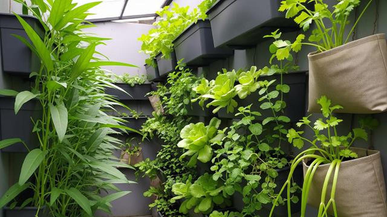 Kebun Sayur Gantung di Dinding Teras/Inspirasi Kebun Sayur Mini untuk Teras Kecil yang Teduh (Sumber; gemini.com)