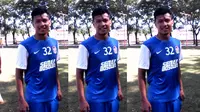 Agung Prasetyo siap mengamankan lini belakang PSM Makassar. (Bola.com/Ahmad Latando)