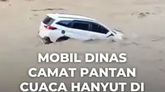 Sebuah mobil dinas milik Camat Pantan Cuaca hanyut terseret arus deras Sungai Tripe, Kabupaten Gayo Lues, Aceh, Kamis (1/1/2026), dan sempat mengejutkan warga yang menyaksikan kendaraan tersebut terbawa aliran sungai.

Kepala Pelaksana BPBK Gayo Lues, Muhaimin, menyebut mobil dalam kondisi tidak ...