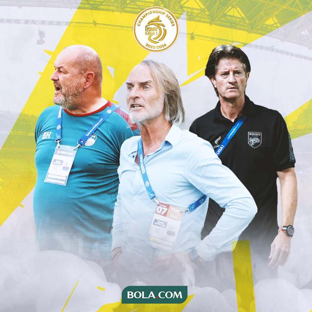 BRI Liga 1 - 3 Pelatih Terbaik di Liga 1 Musim Ini Versi Bola.com
