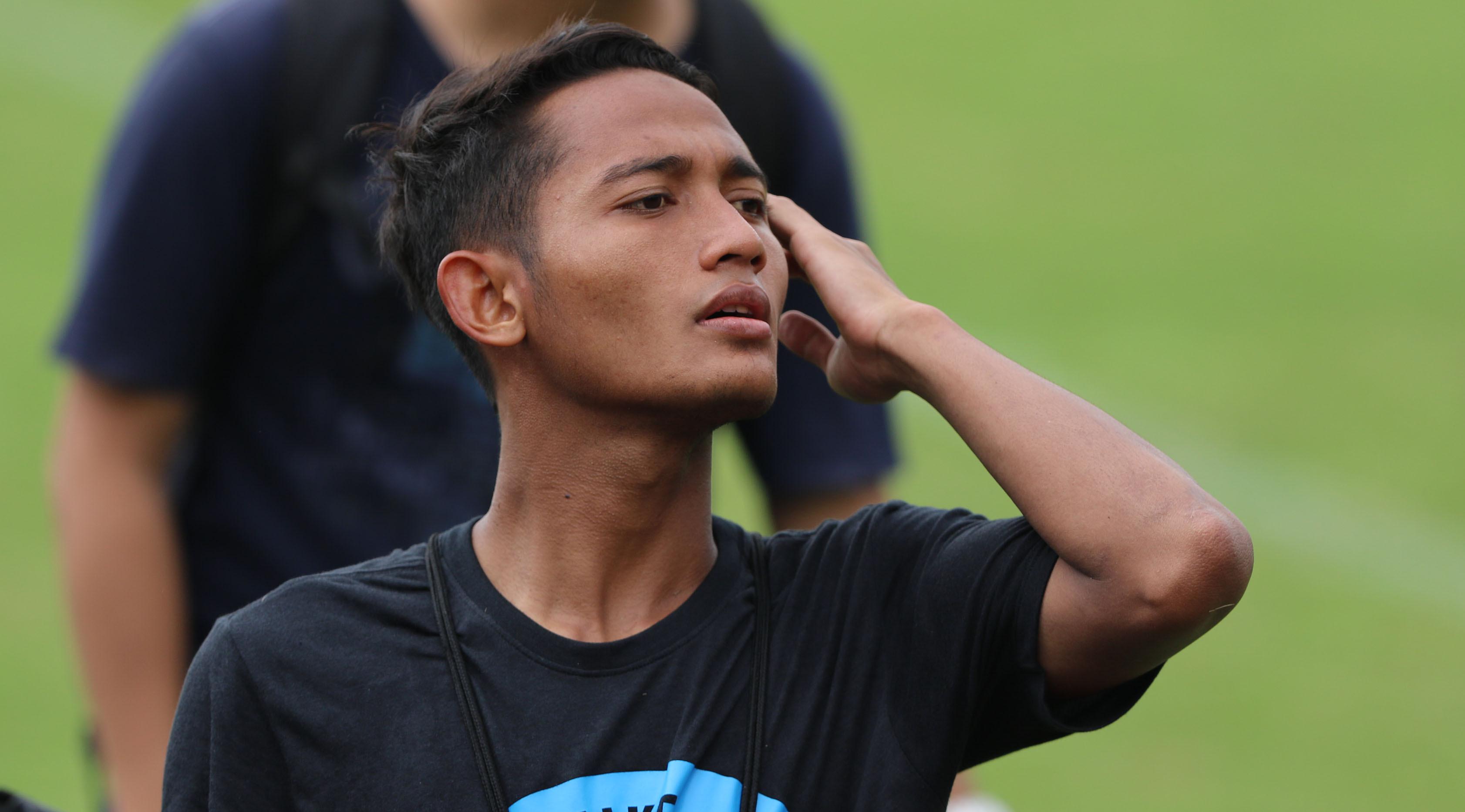 Pemain Arema FC Nasir (Liputan6.com / Helmi Fithriansyah)