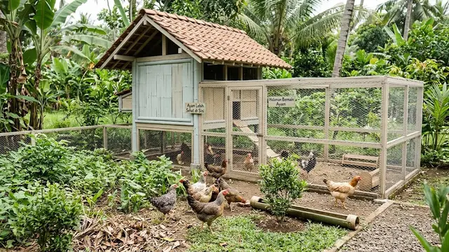 Kandang Ayam Tidak Harus Kumuh, 7 Model Ini Justru Terlihat Rapi (AI Generated)
