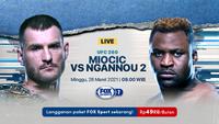 Jadwal UFC 260 Pekan Ini : Miocic vs Ngannou. (Sumber : dok. vidio.com)