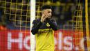 3. Jadon Sancho (Borussia Dortmund) - Sancho memegang peran sentral di skuad Borussia Dortmund. Khusus assist, Sancho sudah menyumbang 16 assist untuk Borussia Dortmund di Bundesliga musim ini. (AFP/Ina Fassbender)