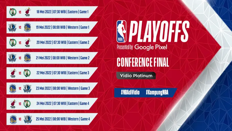Link Live Streaming NBA 2021 2022 Conference Final di Vidio 18 25
