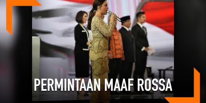 VIDEO: Salah Lirik Indonesia Raya, Rossa Minta Maaf