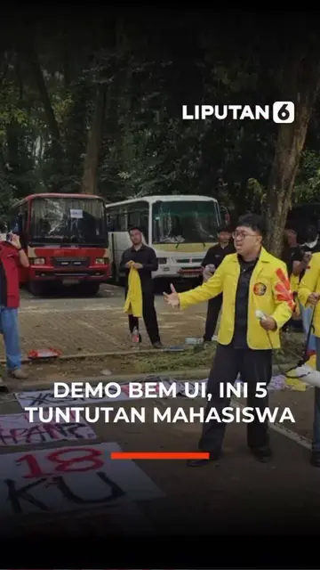 Demo BEM UI, INI 5 Tuntutan Mahasiswa