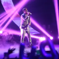 Abdul saat tampil di Indonesian Idol 2018. (Foto: Nurwahyunan/Bintang.com)