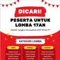 Contoh brosur lomba 17 Agustus yang unik. (Liputan6.com/Canva/Grafikonteam)