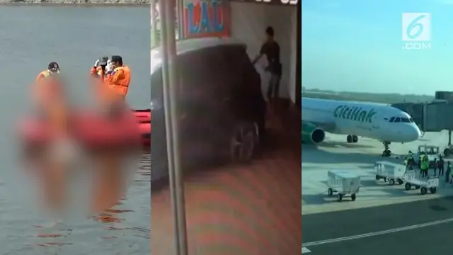 Video hit hari ini datang dari jenazah bocah yang mengambang di Bengawan Solo, mobil tabrak juru parkir saat sedang memandu parkir, dan penerbangan komersial perdana bandara Kertajati.
