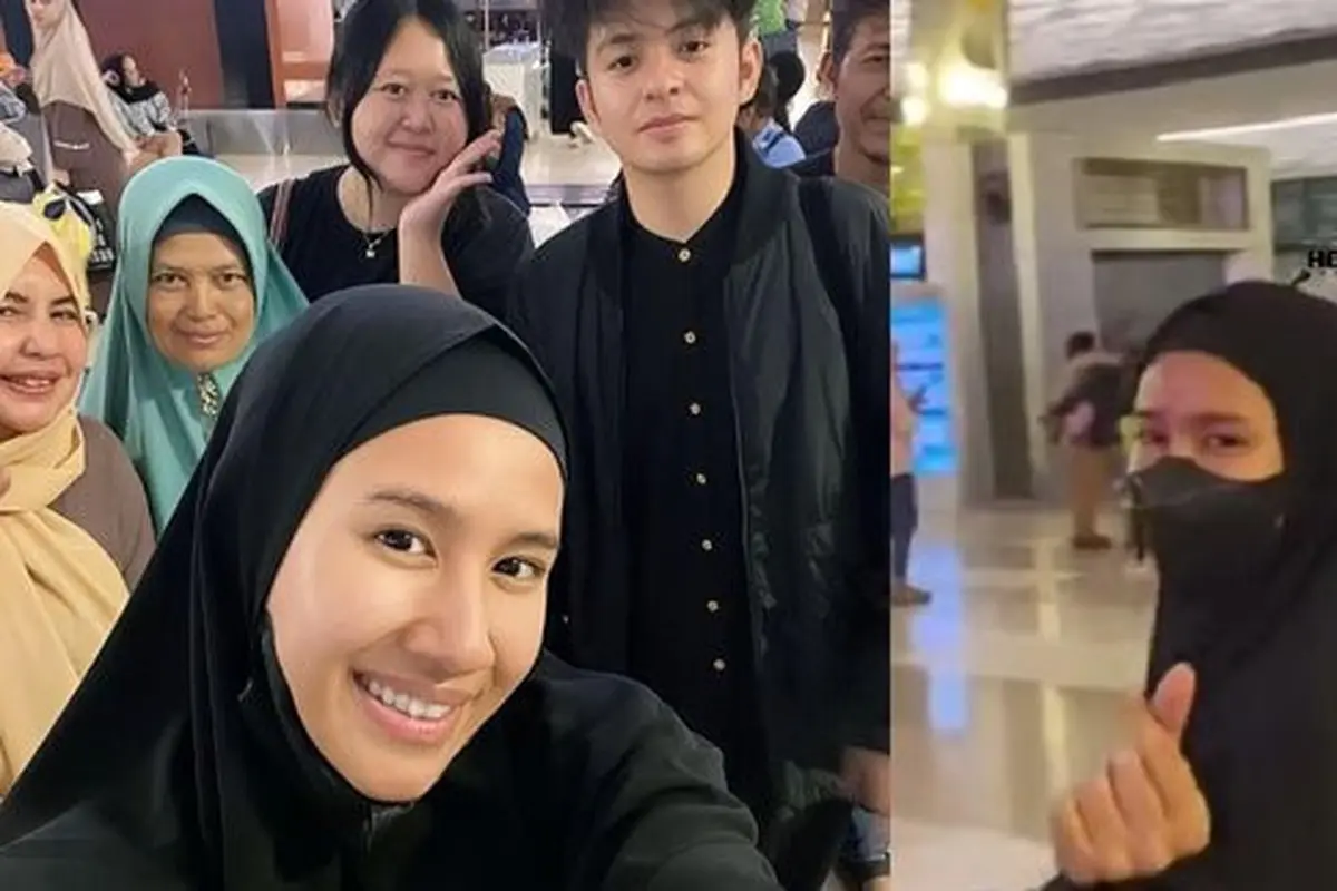 shenina cinnamon jalani umrah perdana bersama suami (credit: instagram/riacinnamon)