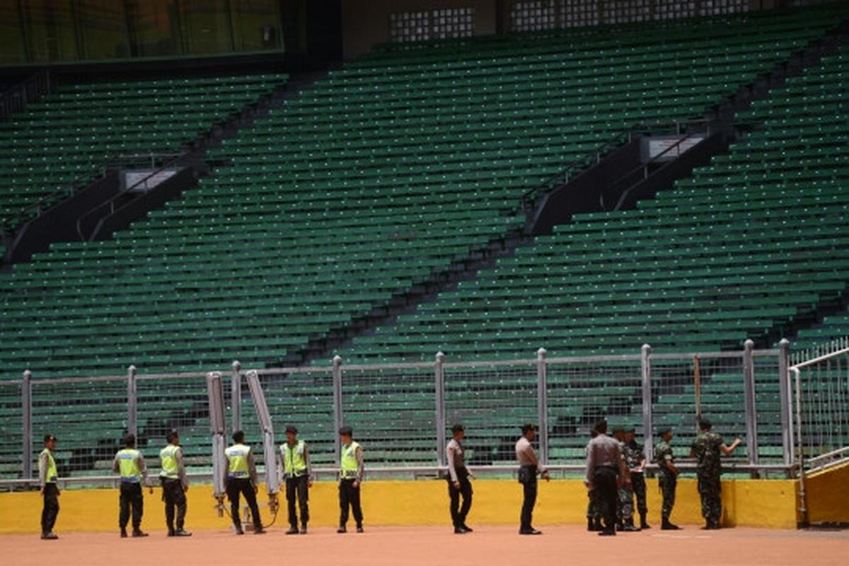 Pengamanan ketat GBK jelang final Piala Presiden