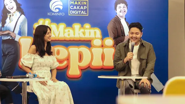 Aurelie Moeremans dalam campaign #MakinHepii bersama Kementerian KOMINFO (dok. KOMINFO)