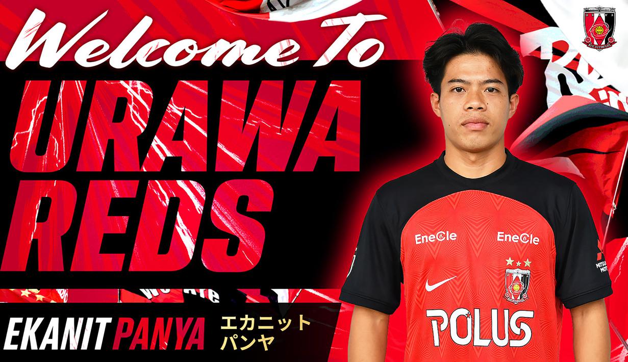 Saat kasta tertinggi liga sepak bola Jepang, Meiji Yasuda J1 League musim 2023 menyisakan setengah musim lagi, Urawa Reds Diamonds yang sementara menempati peringkat ke-4 pada klasemen sementara mendatangkan seorang pemain Thailand berusia 23 tahun, Ekanit Panya berstatus pinjaman hingga akhir musim. (urawa-reds.co.jp/reds-en/)