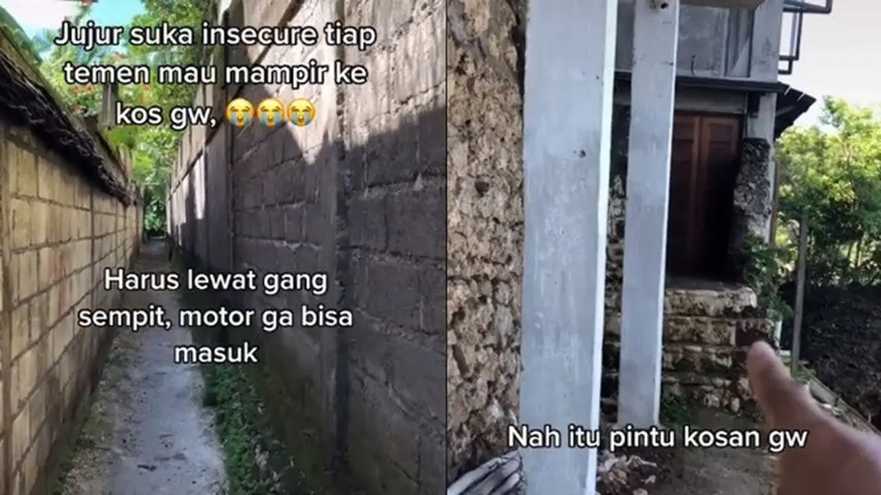 Viral, Video Kos-Kosan dengan Akses Gang Sempit Tapi Setelah Masuk Bikin Betah