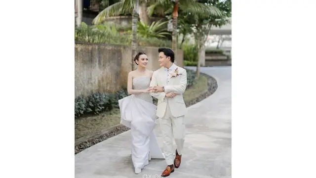 Momen resepsi Rizky Febian dan Mahalini di Bali