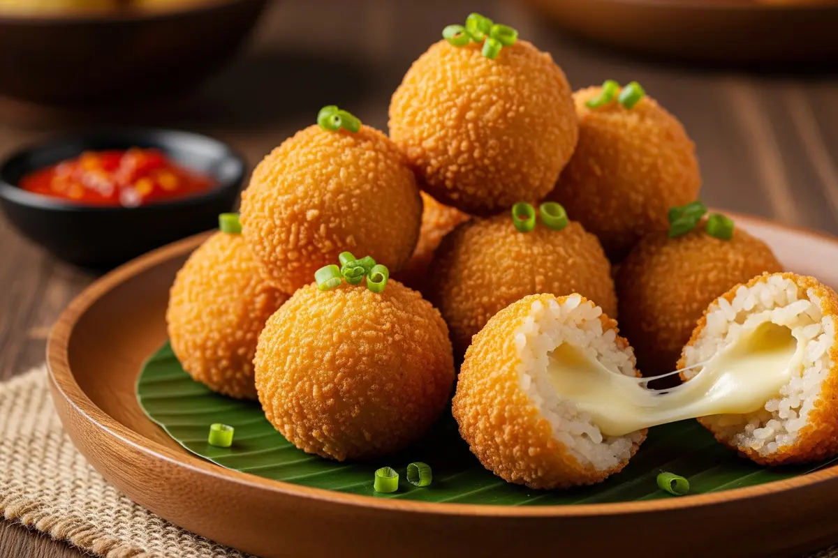 Bola-Bola Nasi Crispy Isi Keju