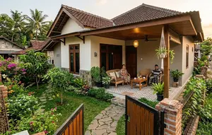 9 Desain Rumah Minimalis Kampung dengan Teras Luas Buat Santai Sore, Bikin Nyaman