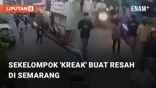 VIDEO: Sekelompok 'Kreak' Buat Resah di Semarang, Para Warga Dihimbau Untuk Waspada