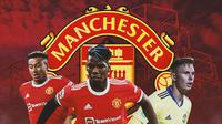 Manchester United - Jesse Lingard, Paul Pogba, Dean Henderson (Bola.com/Adreanus Titus)