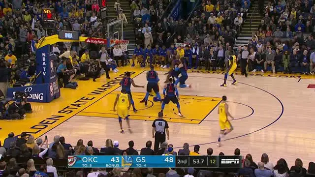 VIDEO : Cuplikan Pertandingan NBA, Warriors 112 Vs Thunder 80