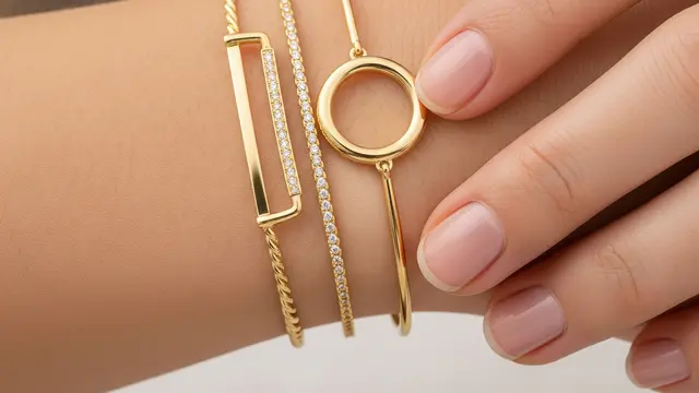 9 Model Gelang Emas Stacking Set 3 Piece, Tampil Memukau di 2026