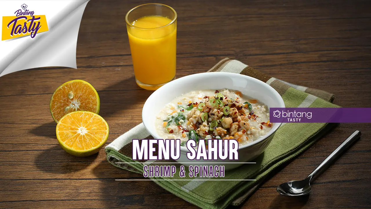 [Bintang] Menu Sahur: Shrimp & Vegetable Oat Porridge