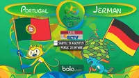 Portugal Vs Jerman Rio 2016 (Bola.com/Adreanus Titus)