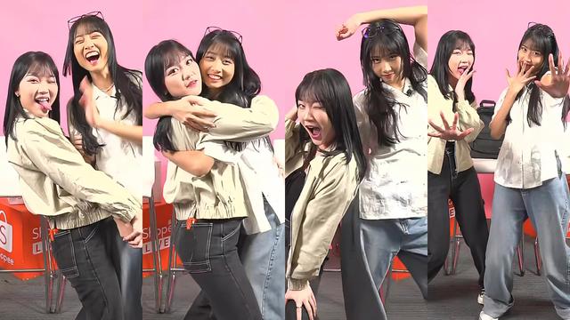 Tangkapan Layar Shopee Live Streaming Marsha dan Muthe JKT48.