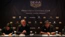 <p>Pelatih baru Dewa United FC, Jan Olde Riekerink (tengah) ditemani dengan CEO Dewa United, Ardian Satya Negara (kanan) dan penerjemahnya memberikan pernyataan saat konferensi pers pengenalan pelatih baru Dewa United FC untuk BRI Liga 1 2022/2023 yang berlangsung di Hotel Episode, Gading Serpong, Tangerang, Selasa (10/1/2023). (Bola.com/Bagaskara Lazuardi)</p>