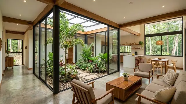 Desain Interior Rumah Kecil Tanpa Sekat/Gemini AI