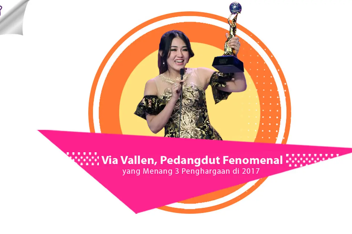 [Bintang] Via Vallen, Pedangdut Fenomenal yang Menang 3 Penghargaan di 2017