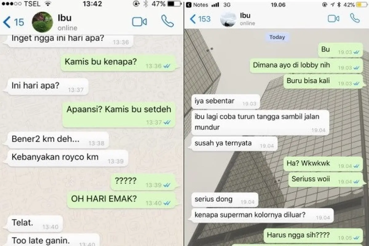 chat nyeleneh emak-emak