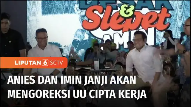 Pasangan Calon Presiden dan Wakil Presiden Anies Baswedan dan Muhaimin Iskandar melanjutkan kegiatan kampanye dengan menggelar acara Desak Anies - Slepet Imin di kawasan Kemayoran, Jakarta Pusat.