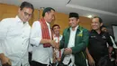 Keputusan koalisi diambil setelah rapat pleno jajaran Dewan Tanfidz dan Dewan Syuro DPP PKB di Jombang, Jawa Timur yang dihadiri semua pimpinan PKB, Sabtu (10/5/14). (Liputan6.com/Herman Zakharia) 
