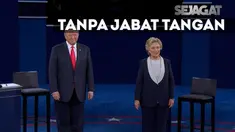 Tak ada jabat tangan antara dua calon presiden AS, Hillary Clinton dan Donald Trump untuk mengawali debat kedua yang digelar di Washington University di St. Louis pada Minggu malam 9 Oktober 2016