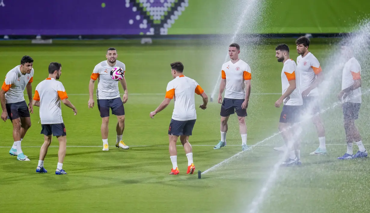 Di tim asuhan Pep Guardiola ada pemain seperti Ederson, Kevin de Bruyne, John Stones, Erling Haaland, sampai Julian Alvarez. (AP Photo/Manu Fernandez)