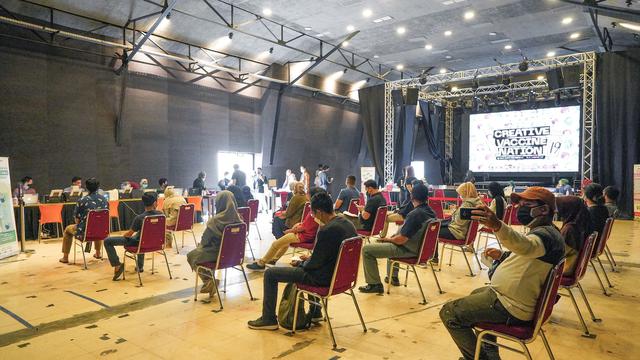 M Bloc Space dan Peruri berkolaborasi dengan Dinas Kesehatan DKI Jakarta menyelenggarakan sentra vaksinasi COVID-19