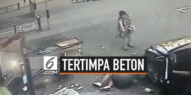 VIDEO: Rekaman Ibu dan Anak Tertimpa Reruntuhan Beton