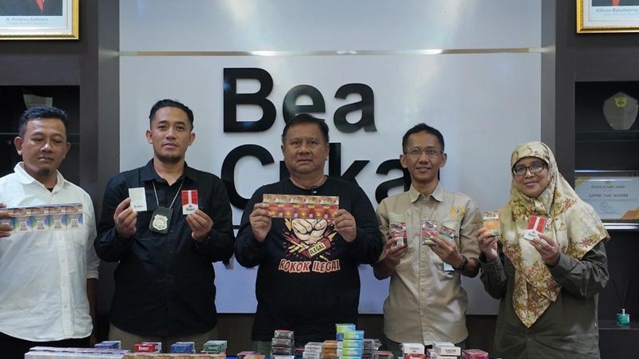 Pemkot Kediri dan Bea Cukai Sita Ribuan Batang Rokok Ilegal, Tekan Kerugian Negara