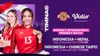 Cek Jadwal Timnas Indonesia Putri: FIFA Women’s Friendly Match, Saksikan Eksklusif di Vidio