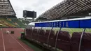 Suasana Stadion Shah Alam yang akan menjadi tempat pertandingan Grup B cabang sepak bola SEA Games 2017 Malaysia antara Indonesia melawan Thailand pada Selasa (15/8/2017). (Bola.com/Vitalis Yogi Trisna)