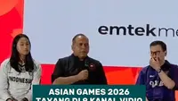 Asian Games 2026 tayang di 8 kanal Vidio. Krisna Bayu: Saya iri dengan era sekarang