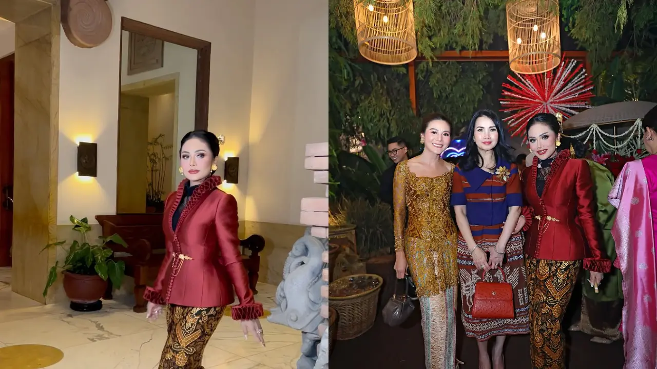 Model Kebaya Modern Bawahan Batik ala Kris Dayanti